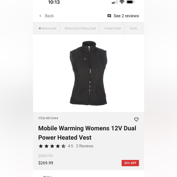 NEW Women’s heated motorcycle vest Large - Picture 7 of 10